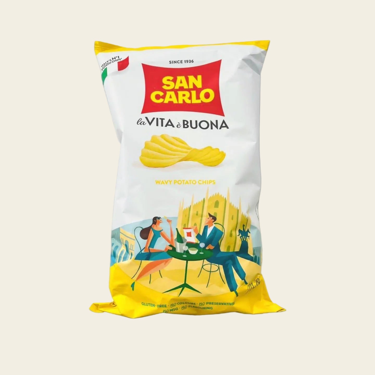 SAN CARLO Patatina Wavy Potato 180 gr