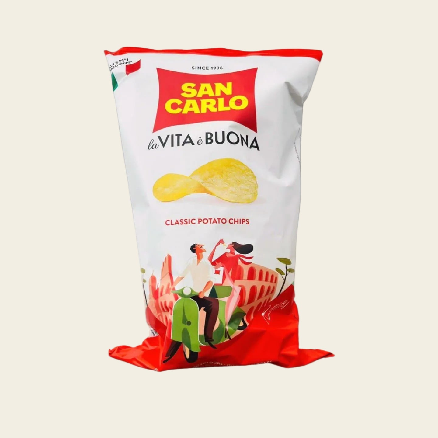 San Carlo Patatine Classica gesalzene Chips Kartoffelchips 180 gr