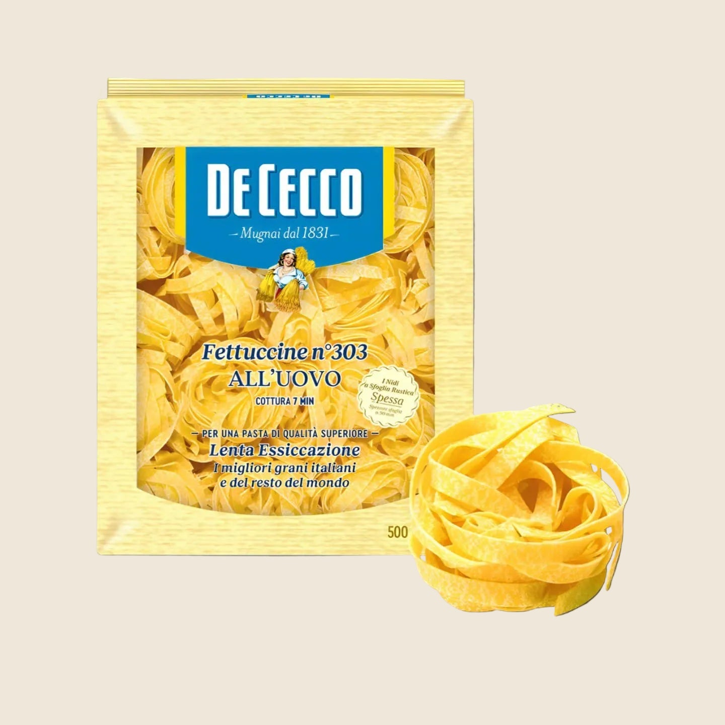 De Cecco Fettuccine All'Uovo N.303,500g