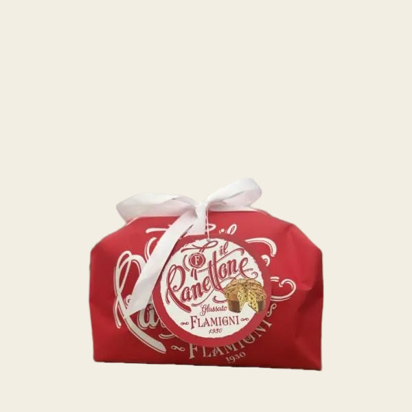 Panettone Glassato e incarto rosso da 1 Kg Flamigni