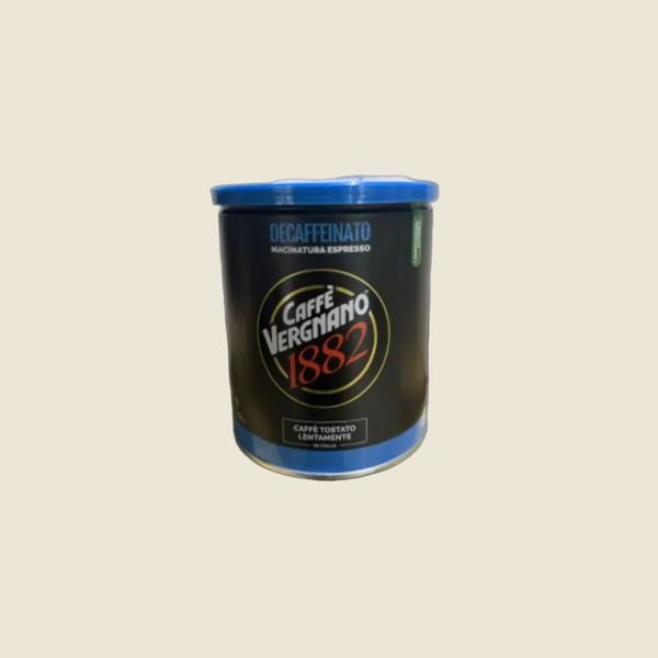 Vergnano Decaffeinato koffeinfrei gemahlen 250g Dose