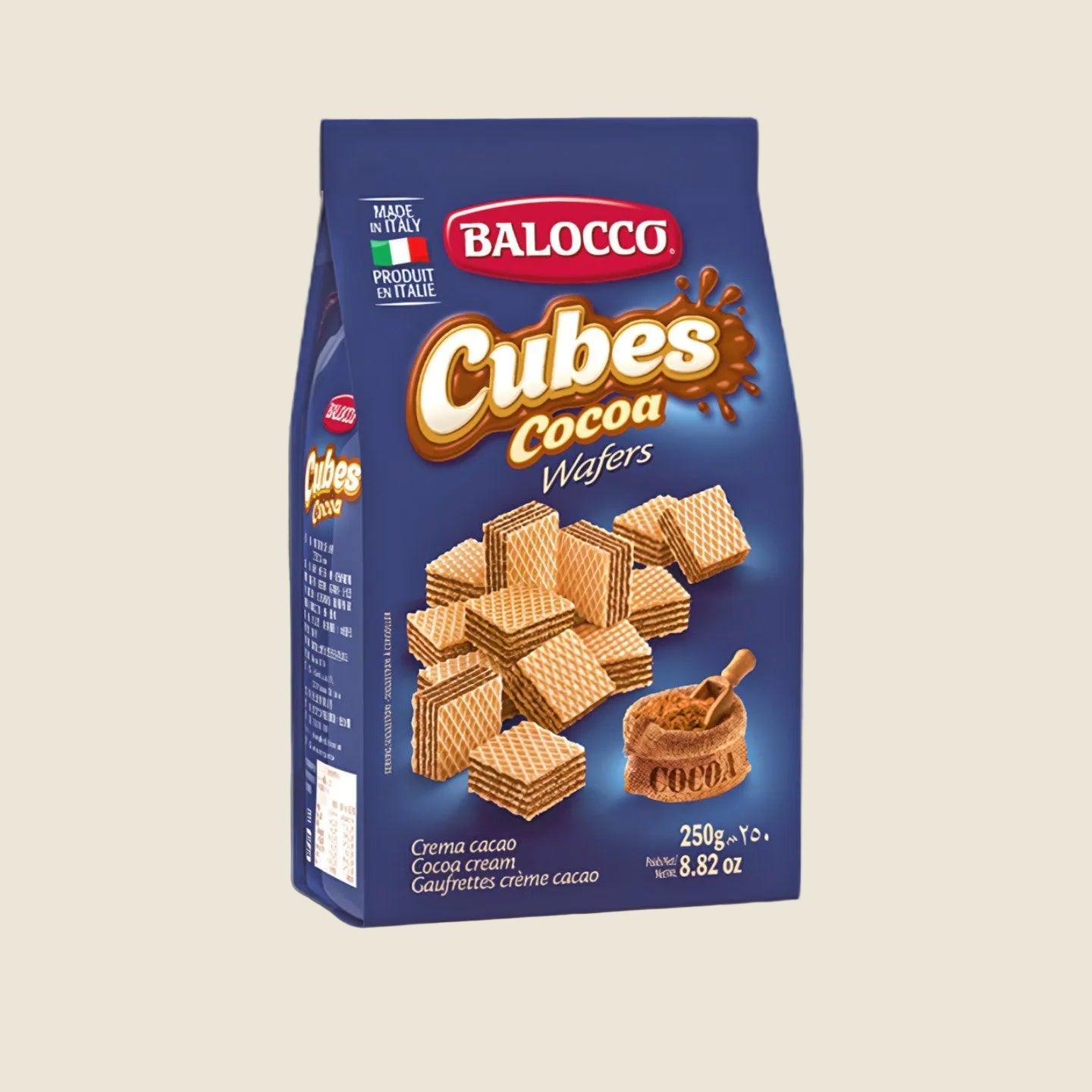 Balocco Cubes Cocoa Wafers 250g