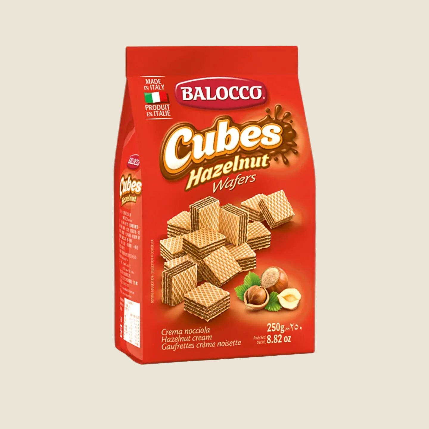 Balocco Cubes Hazelnut Wafers 250g