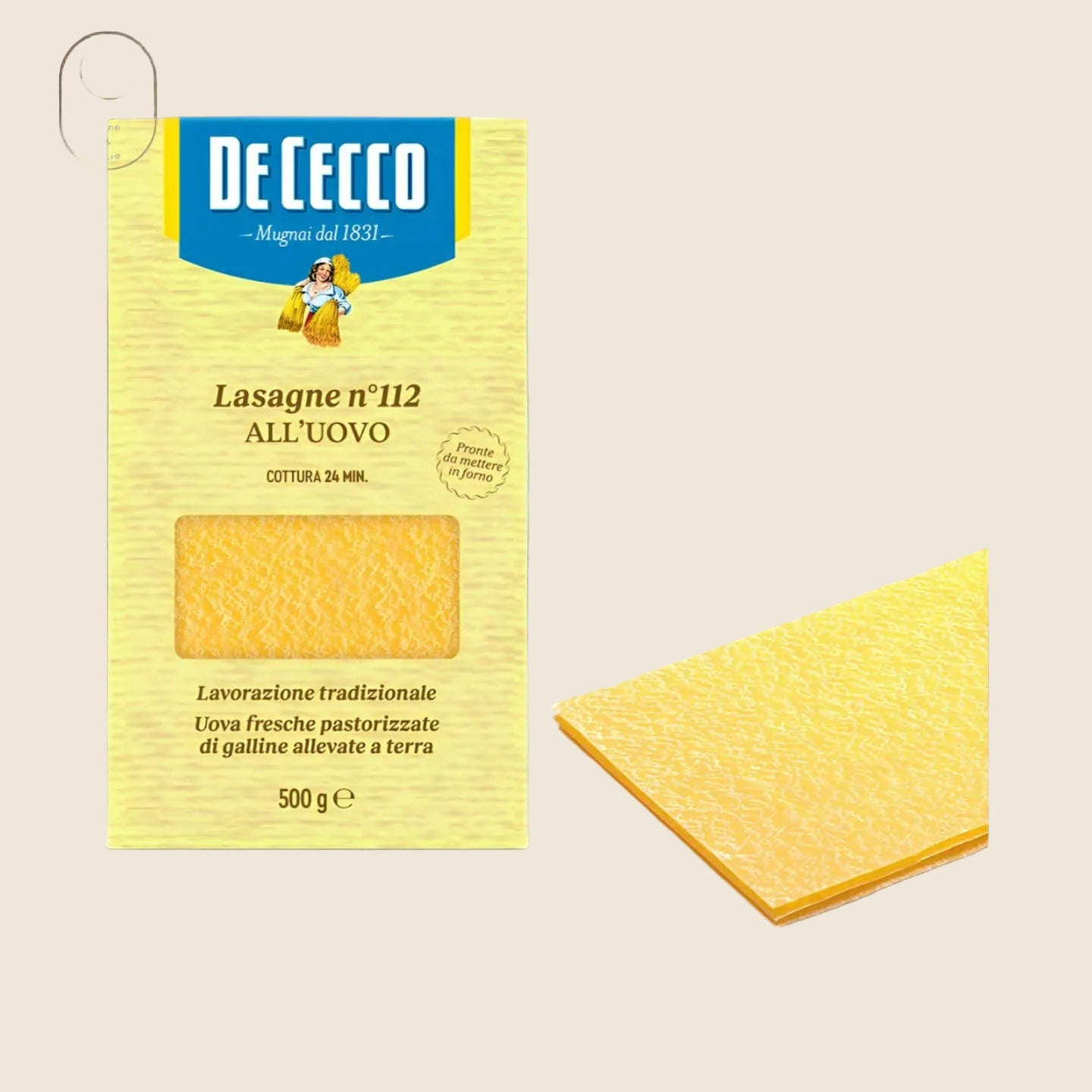 De Cecco Lasagne all Uovo N.112,500g