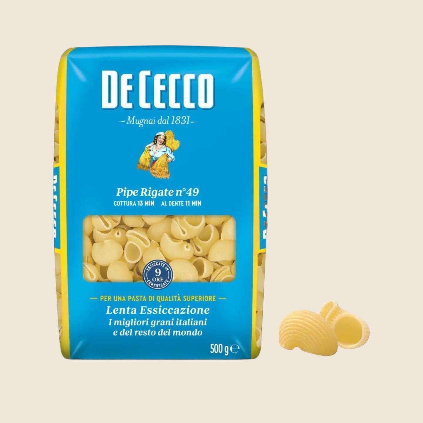 De Cecco Pipe Rigate N.49,500g