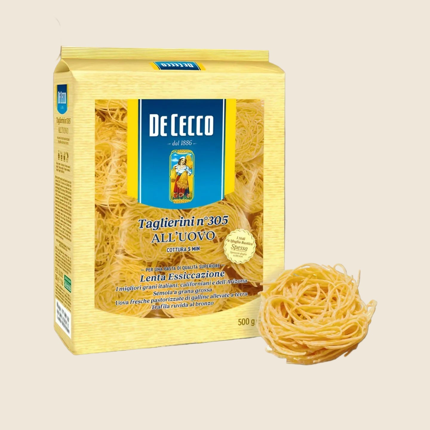 De Cecco Taglierini All'Uovo N.305,500g