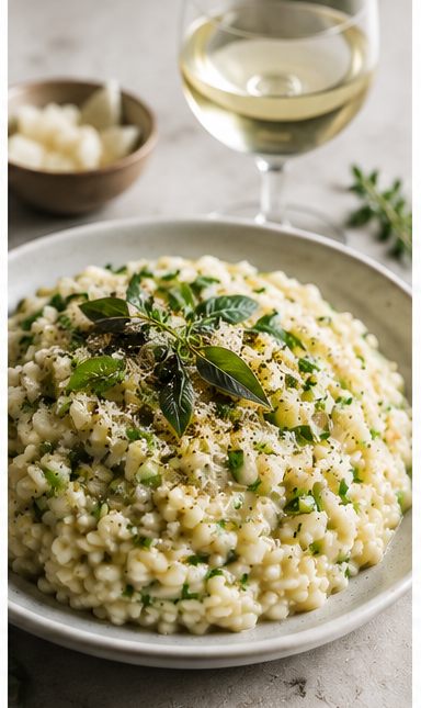 Kräuter-Risotto